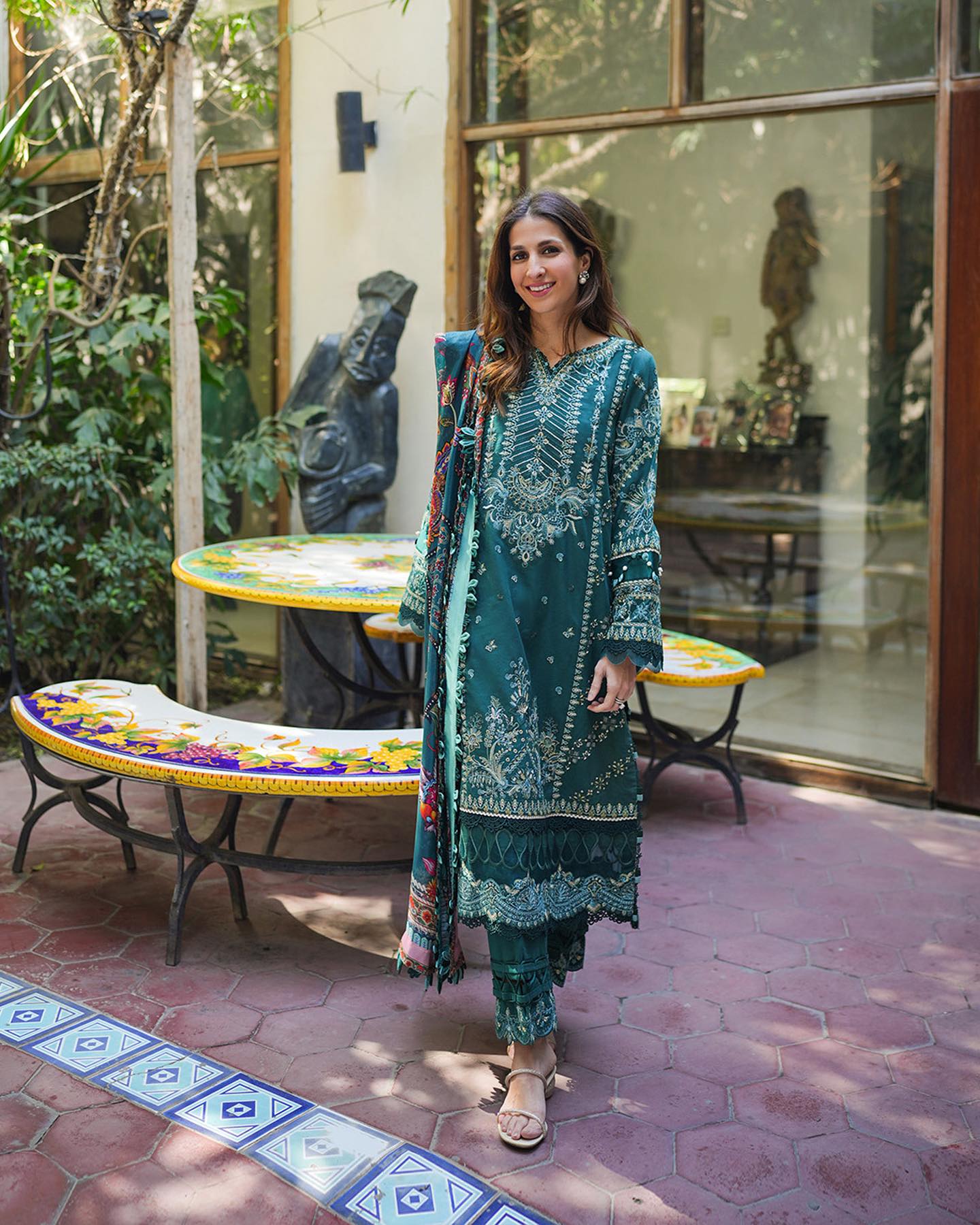 Liliana by Faiza Saqlain Embroidered Lawn 3 Piece Unstitched Dress - Milena