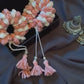 Crochet Jasmine Gajra- Pink & White