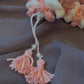 Crochet Jasmine Gajra- Pink & White