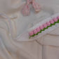 Crochet Tulip Headband- Pink Tulip