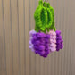 Crocheted Lavender Keychain
