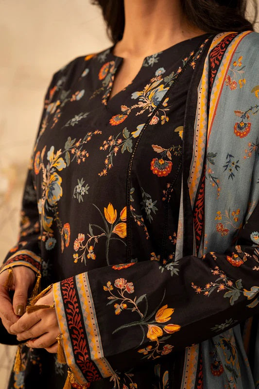 Zellbury 2pc Printed Lawn Shirt Dupatta - WUS25X20007 Unstitched