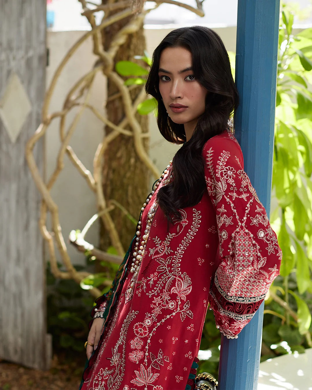 Liliana by Faiza Saqlain Embroidered Lawn 3 Piece Unstitched Dress - Sivana