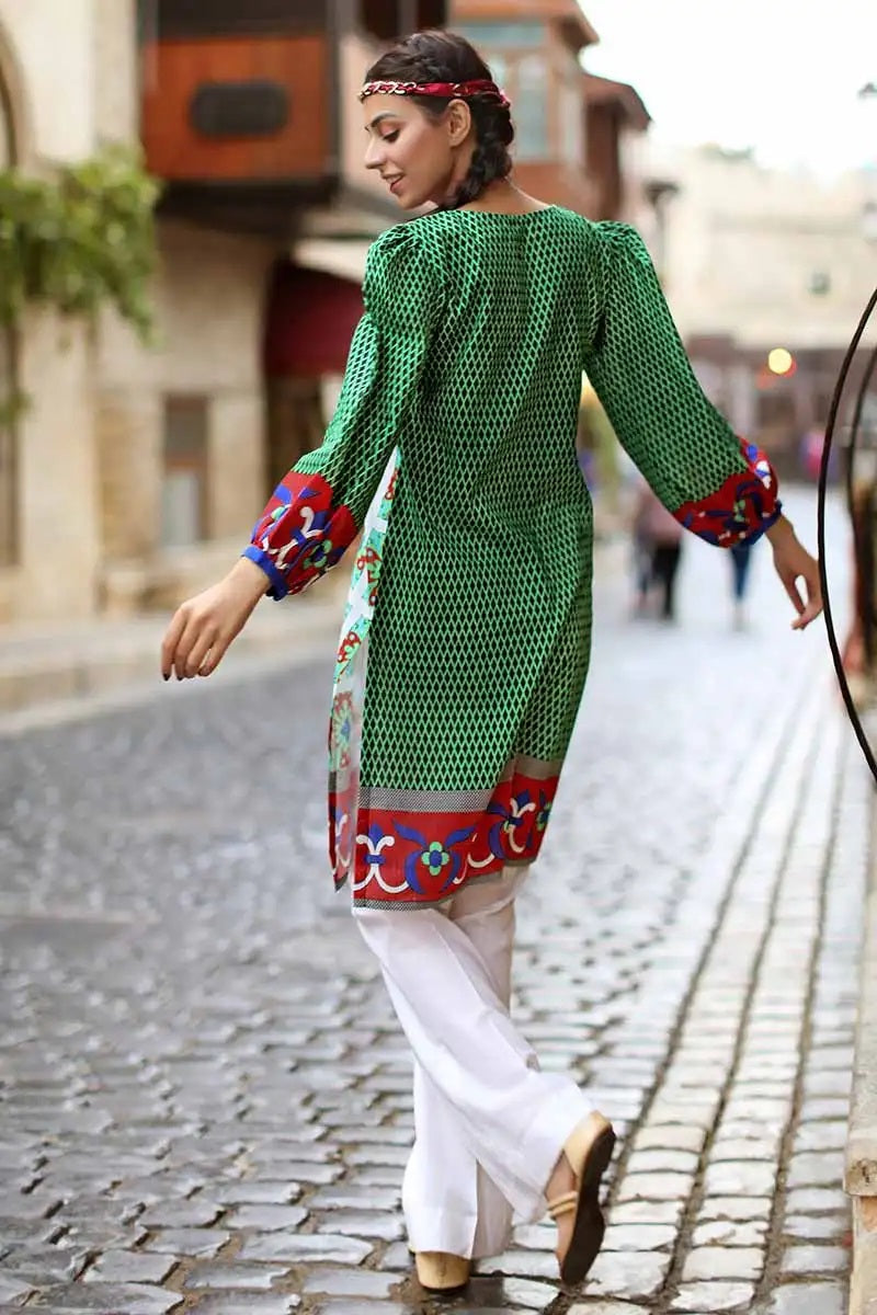 Gul Ahmed Khaddar Cotton Printed 1 Piece Unstitched Shirt - SK-44