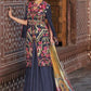 Asim Jofa Luxury Embroidered Lawn Unstitched 3 Piece Suit - AJL-12B
