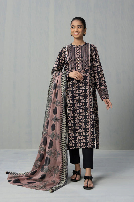 Sapphire Intermix Printed Cotton Unstitched 3 Piece Suit U3-PP22V5-2