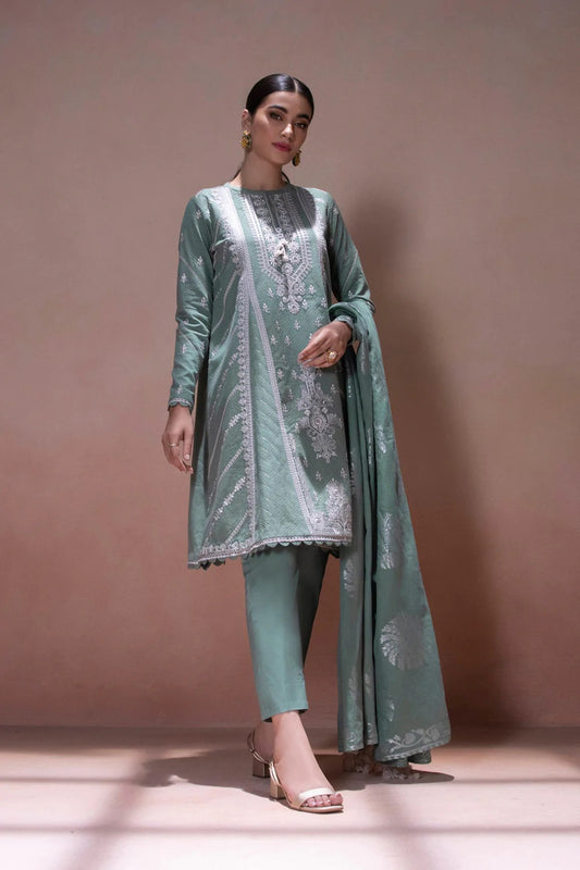 Sapphire Intermix Embroidered Jacquard Unstitched 3 Piece Suit U3E-CL22V5-2