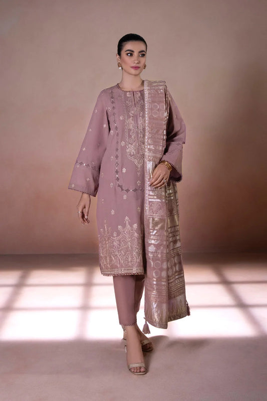 Sapphire Intermix Embroidered Jacquard Unstitched 3 Piece Suit U3E-CL22V5-4