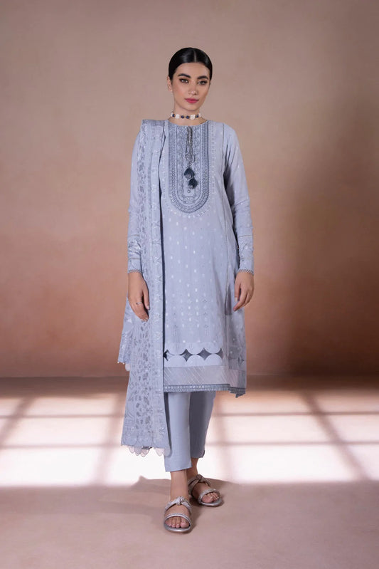 Sapphire Intermix Embroidered Jacquard Unstitched 3 Piece Suit U3E-CL22V5-5
