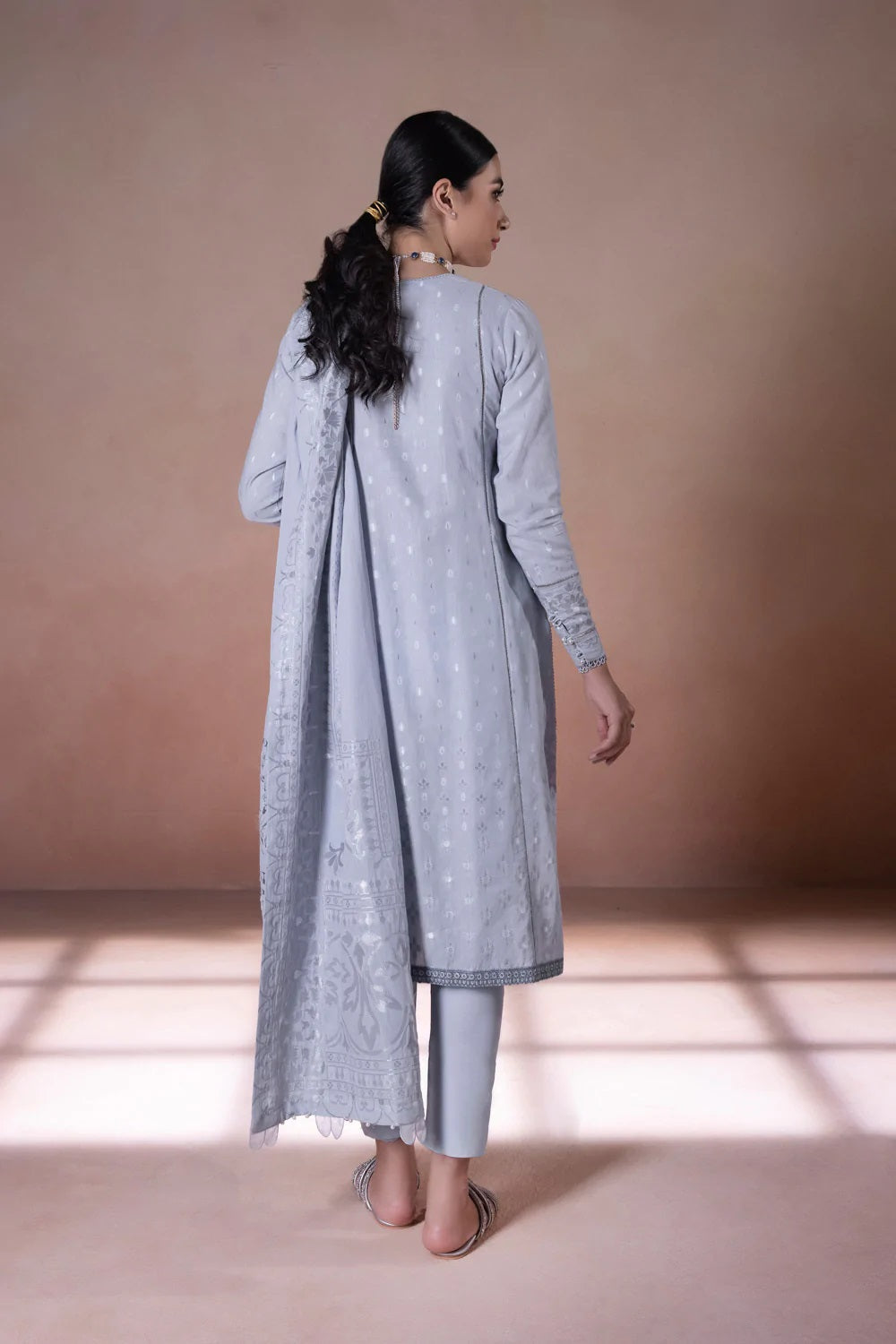 Sapphire Intermix Embroidered Jacquard Unstitched 3 Piece Suit U3E-CL22V5-5