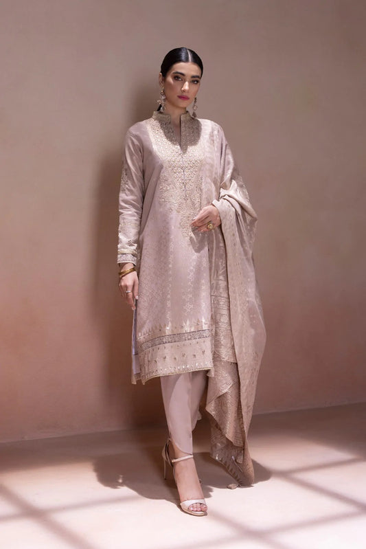 Sapphire Intermix Embroidered Jacquard Unstitched 3 Piece Suit U3E-CL22V5-6