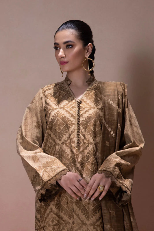 Sapphire Intermix Embroidered Jacquard Unstitched 3 Piece Suit U3E-SG22V5-9