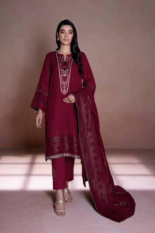 Sapphire Intermix Embroidered Jacquard Unstitched 3 Piece Suit U3E-CL22V5-22