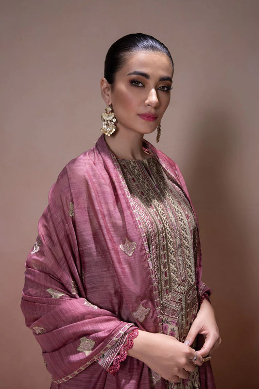Sapphire Intermix Embroidered Cotton Unstitched 3 Piece Suit U3E-SG22V51-8