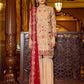 Serene Luxury Chiffon Unstitched 3 Piece Suit - 01 Chryseis Ruby