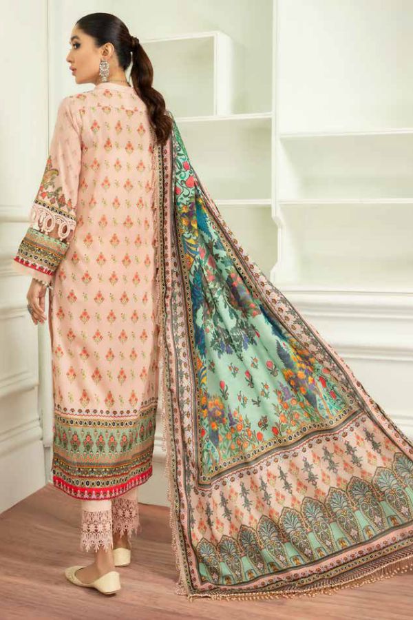 Mausummery Digital Printed Lawn Unstitched 3 Piece Suit – 01 Pearl