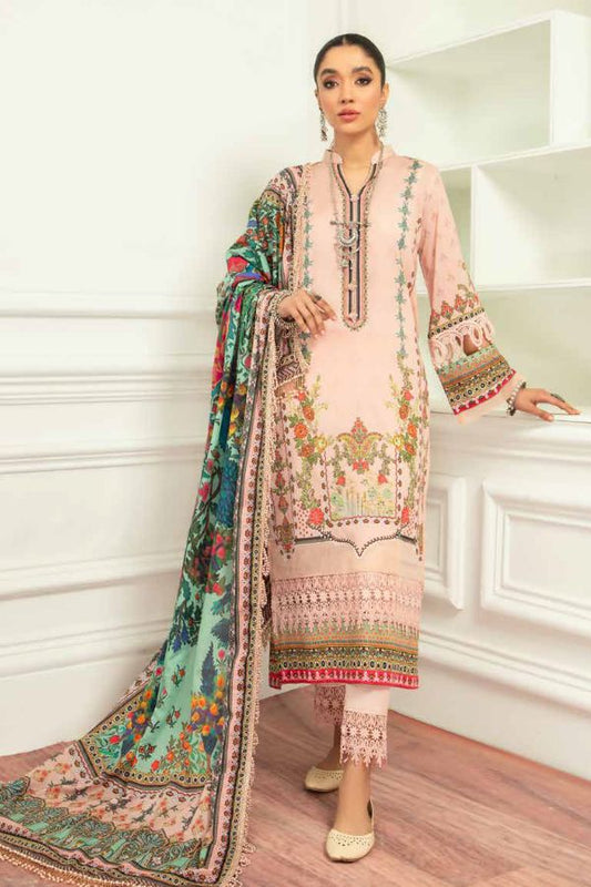 Mausummery Digital Printed Lawn Unstitched 3 Piece Suit – 01 Pearl