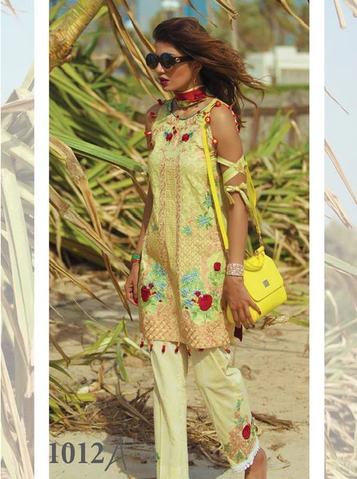 Carnation by Rang Rasiya Embroidered Lawn Unstitched 3 Piece Suit - 1012A