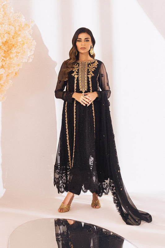 Azure Luxe Embroidered Suits Unstitched 4 Piece AZE23-103 Raven Aura