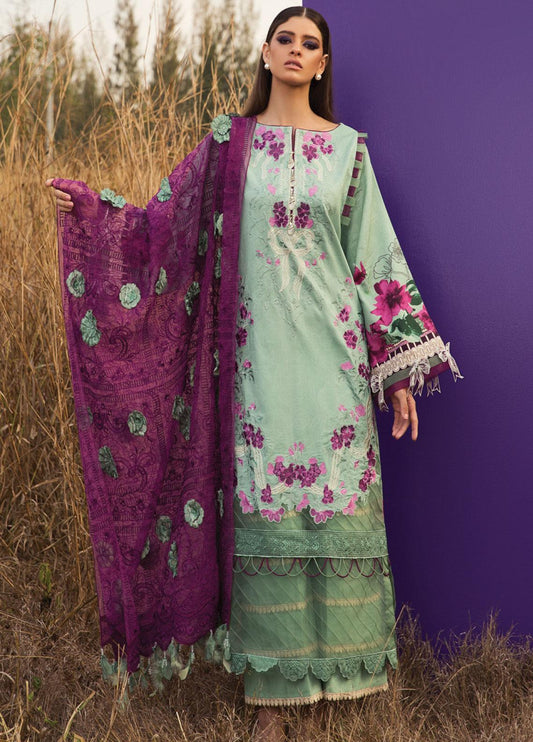 Rang Rasiya Luxury Embroidered Lawn Unstitched 3 Piece Suit RR20L 105