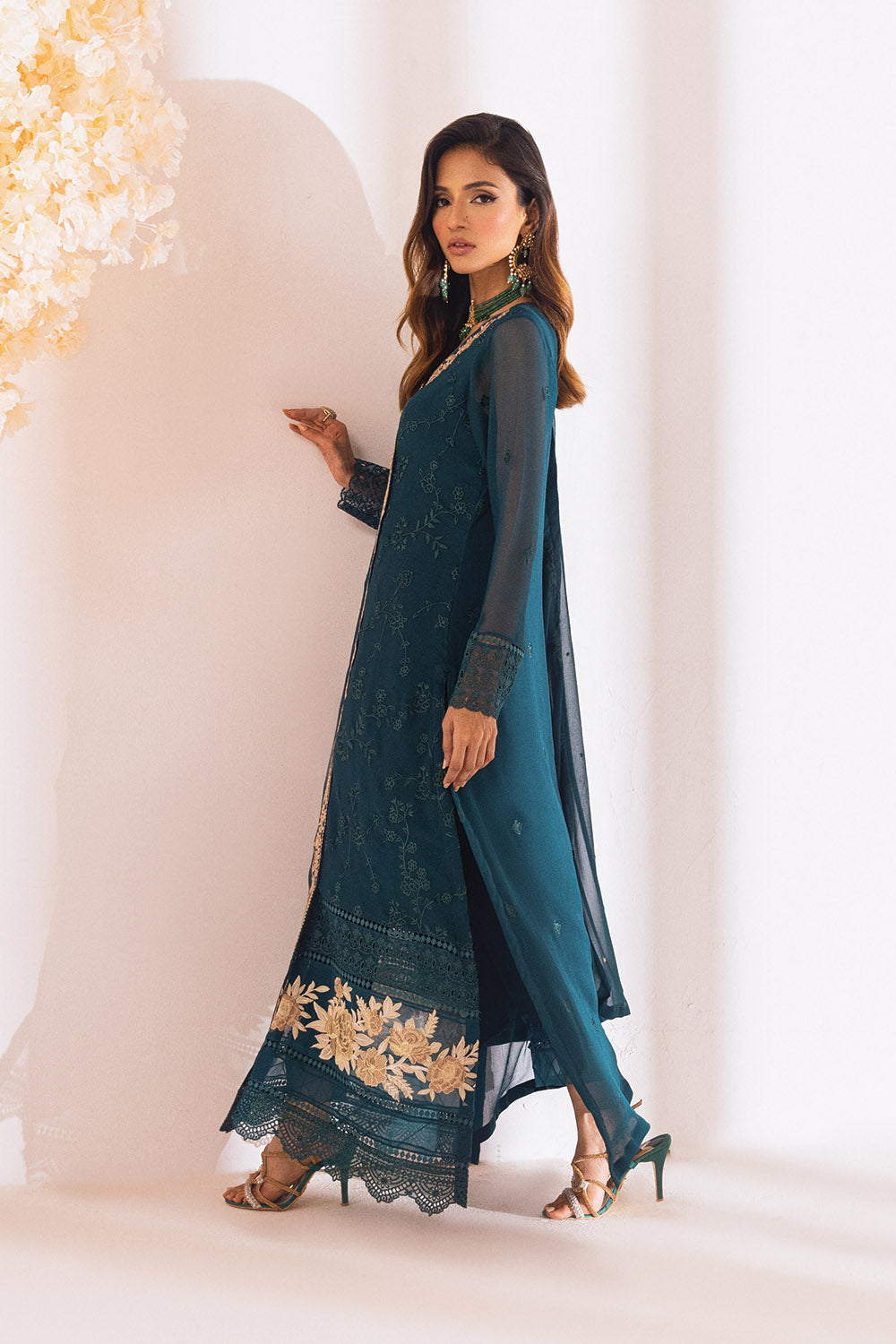 Azure Luxe Embroidered Suits Unstitched 4 Piece AZE23-105 Royal Meadow