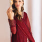 Azure Luxe Embroidered Suits Unstitched 4 Piece AZE23-105a Tempting Berry