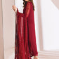 Azure Luxe Embroidered Suits Unstitched 4 Piece AZE23-105a Tempting Berry