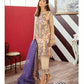 Iznik Luxury Embroidered Chiffon 3 piece Unstitched Dress - 10 Reed Yellow