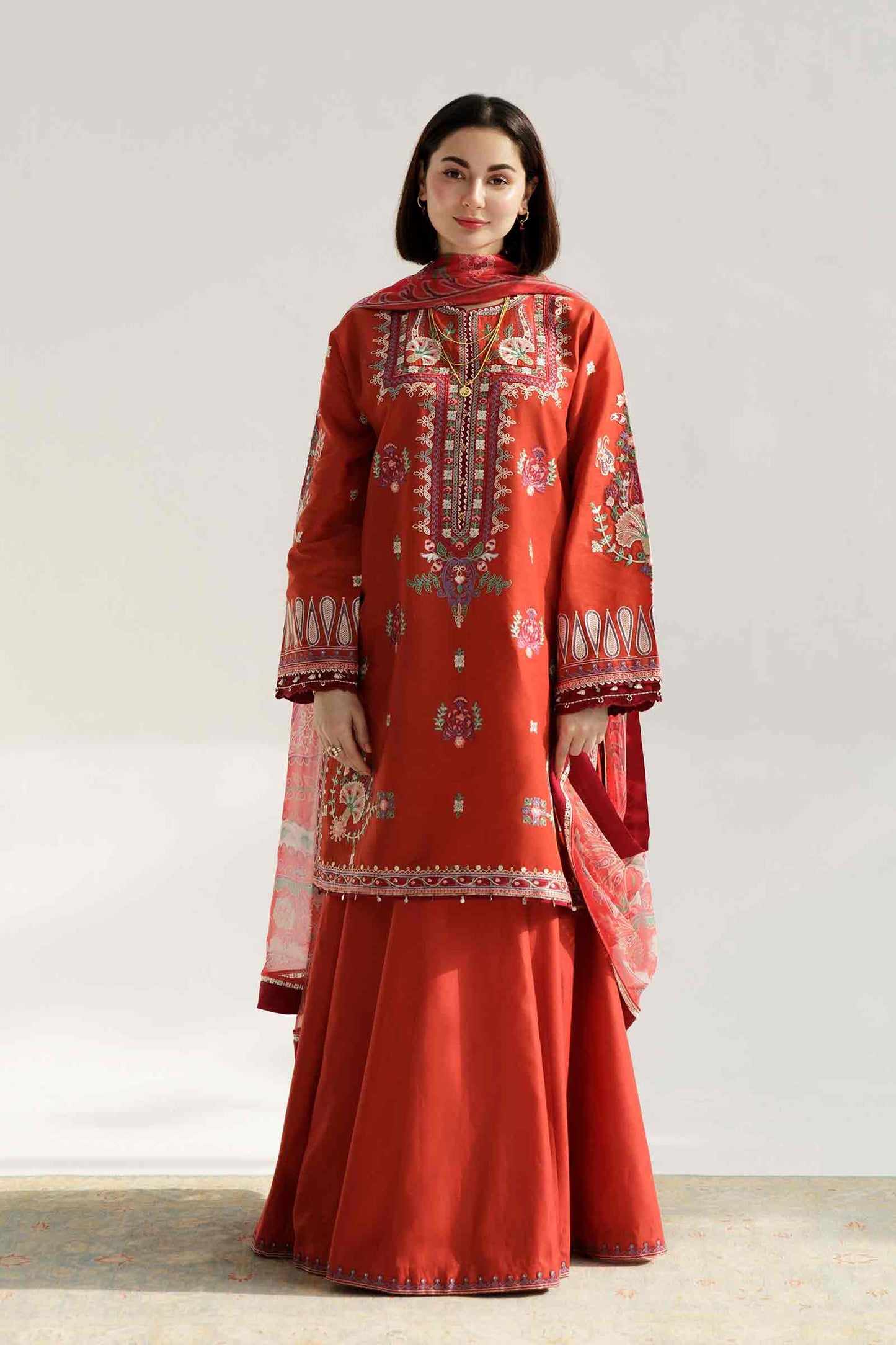 Coco by Zara Shahjahan Embroidered Lawn Suits Unstitched 3 Piece Z23-10B