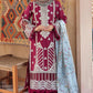 Qalamkar Embroidered Luxury Lawn Unstitched 3 Piece Suit - HL 10