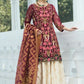 Noorma Kamal Embroidered Chiffon Unstitched 3 Piece Suit NK - 10 Oriental Poppy