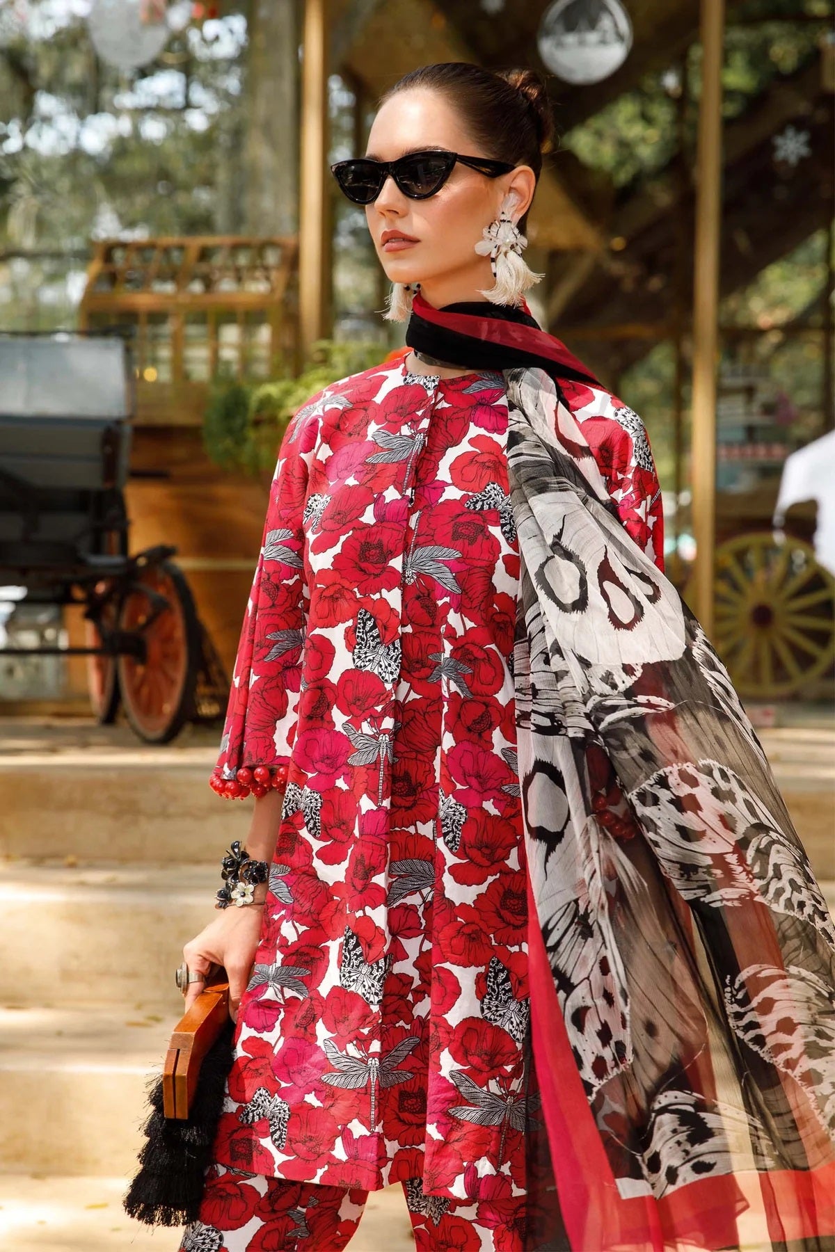 M.Prints By Maria B Embroidered Lawn Suits Unstitched 3 Piece MPT-1710-A