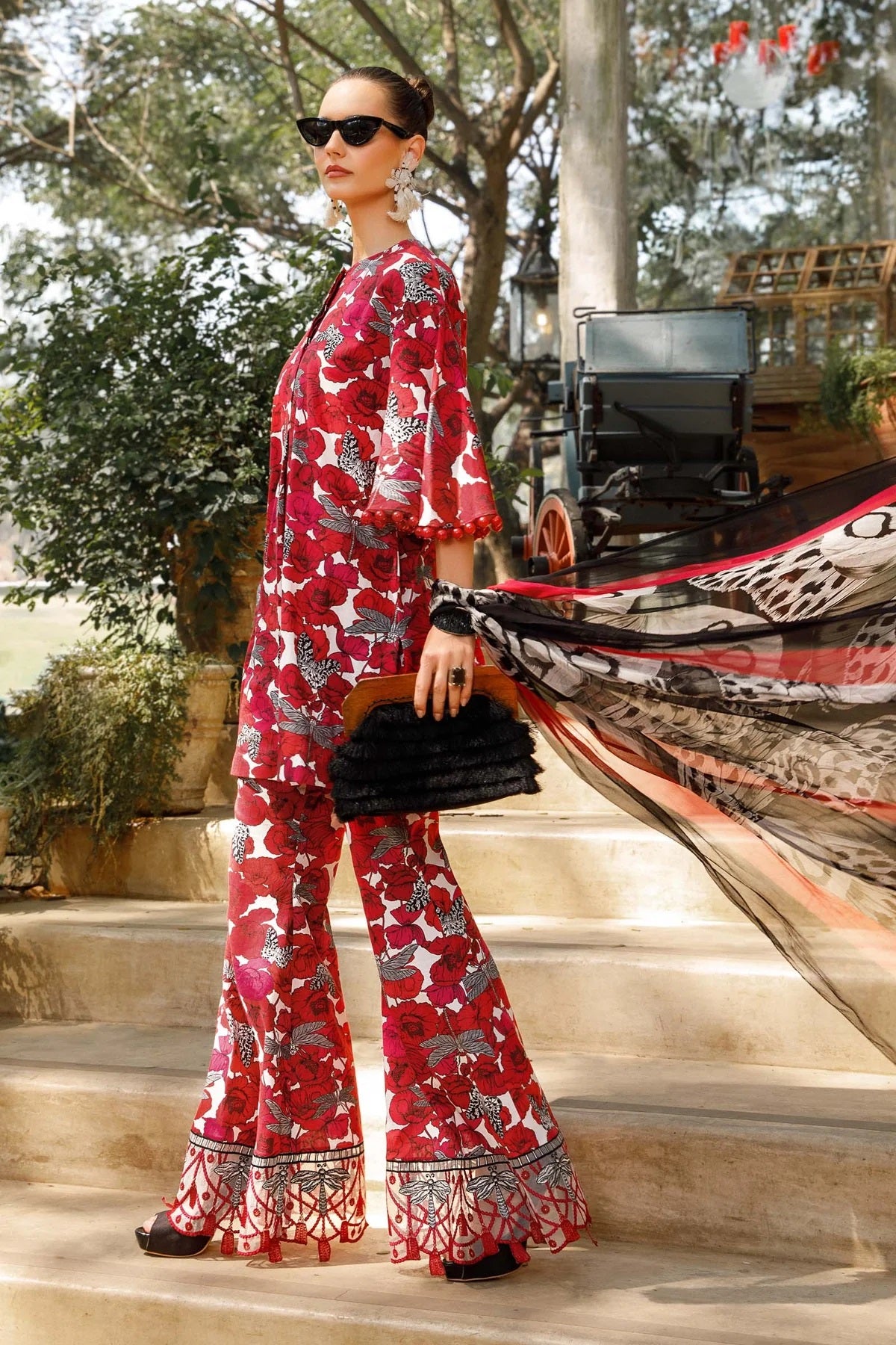 M.Prints By Maria B Embroidered Lawn Suits Unstitched 3 Piece MPT-1710-A