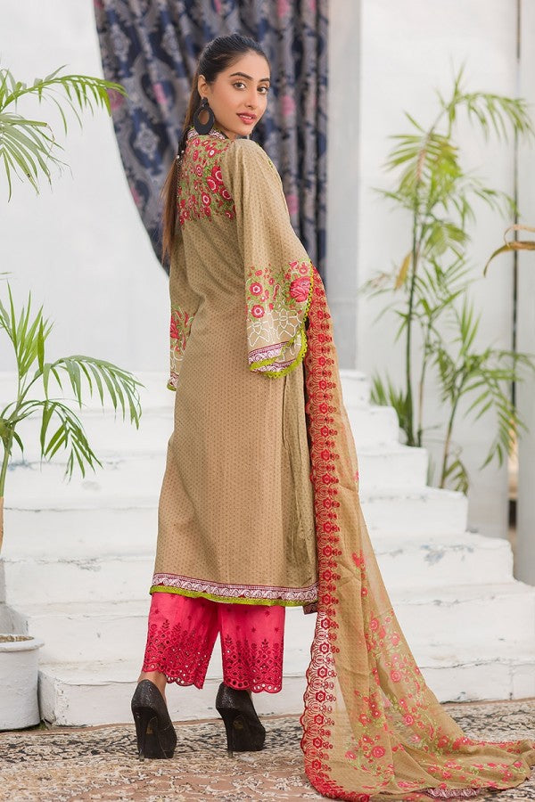 Noor Jahan Embroidered Lawn Unstitched 3 Piece Suit - SS10