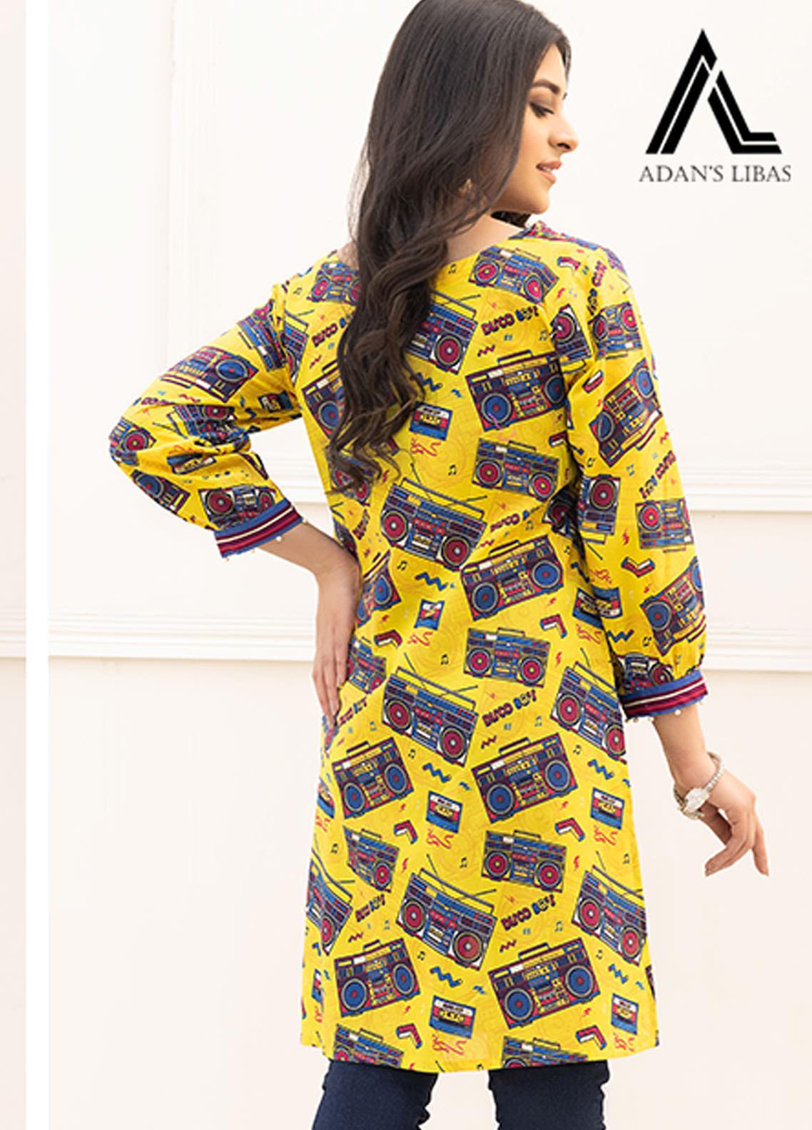 Retro by Adan's Libas Printed Lawn Stitched Kurtis ALRT D-10