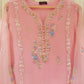 2 Piece Pure Chiffon Heavily Embroidered Dress (Shirt-Dupattta)