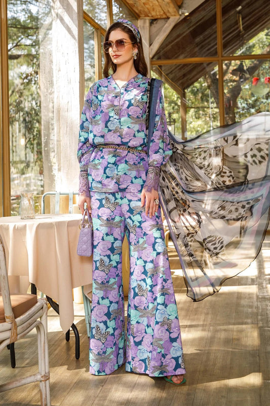 M.Prints By Maria B Embroidered Lawn Suits Unstitched 3 Piece MPT-1710-B