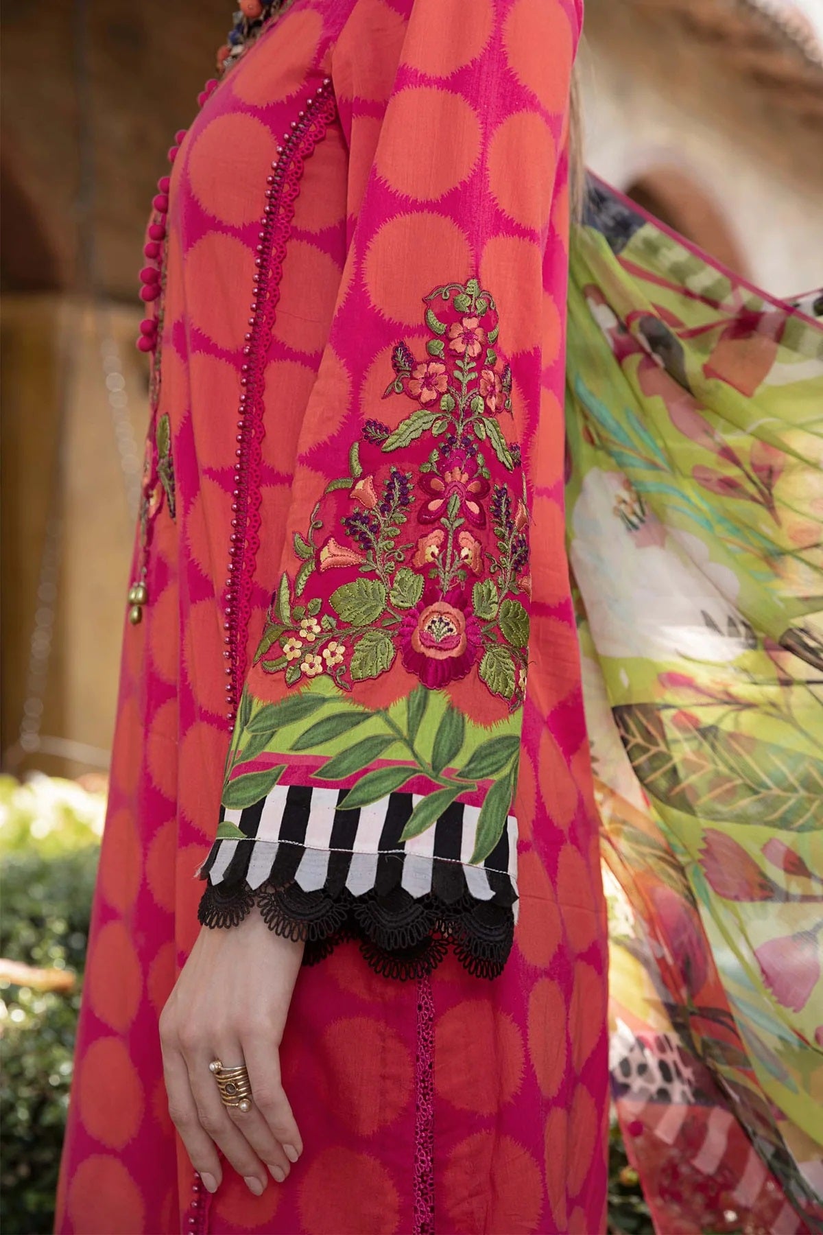 M.Prints By Maria B Embroidered Lawn Suits Unstitched 3 Piece MPT-1711-A