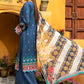 Jahanara Embroidered Lawn Suits Unstitched 3 Piece J16-11 Midnight Blue