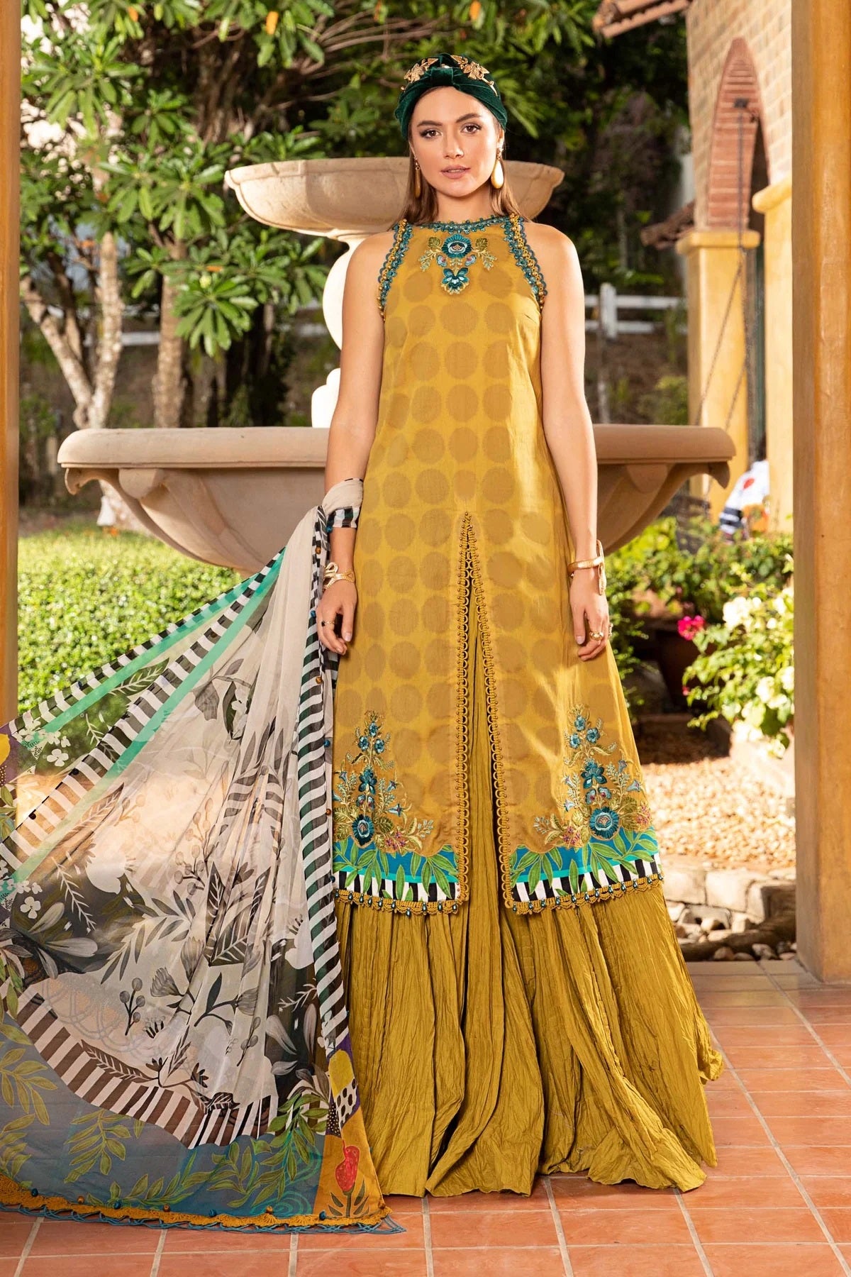 MPrint By Maria B Embroidered Lawn Suits Unstitched 3 Piece MPT-1711-B