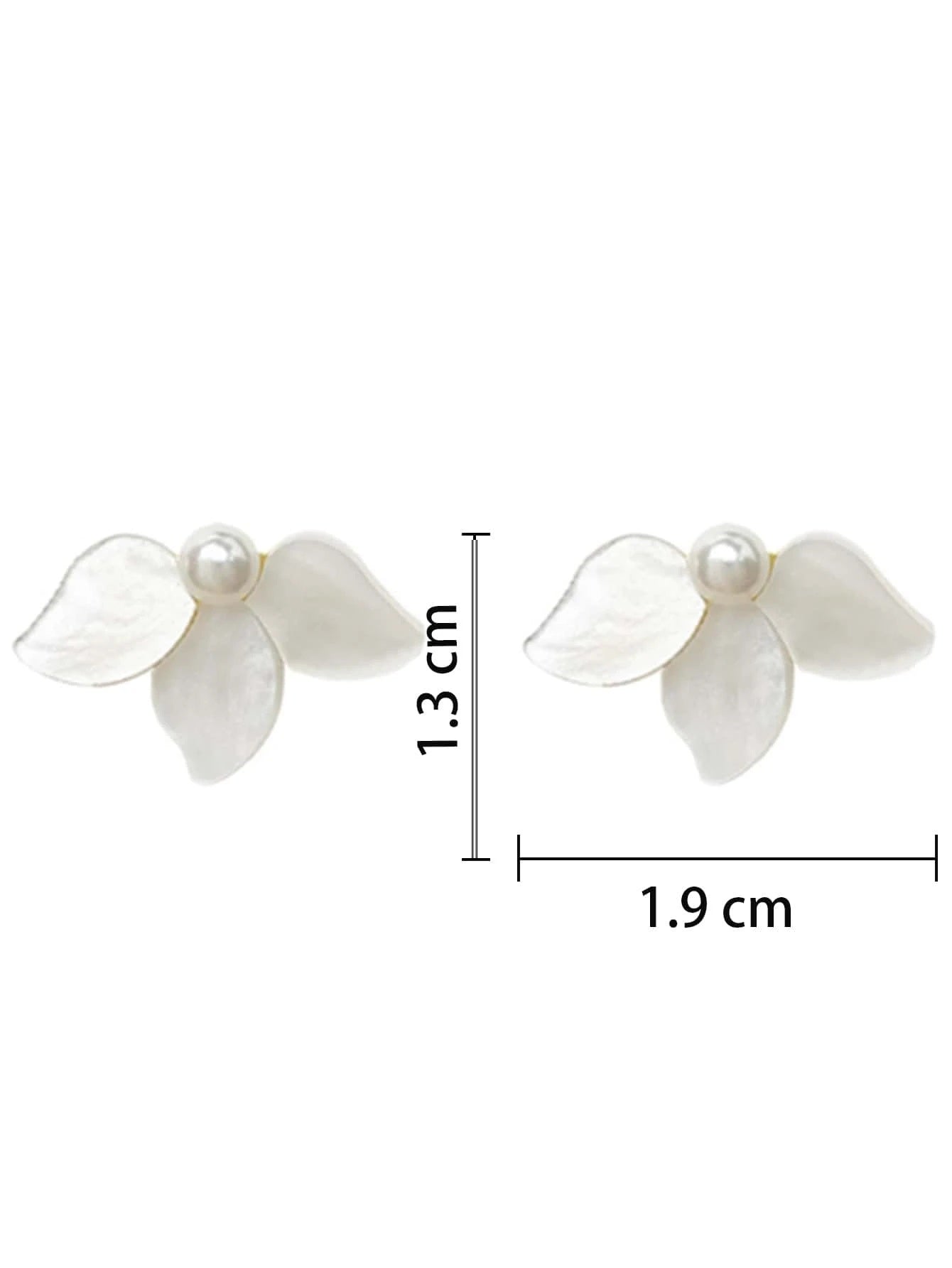 Faux Pearl Fancy Earrings - HDJ 126