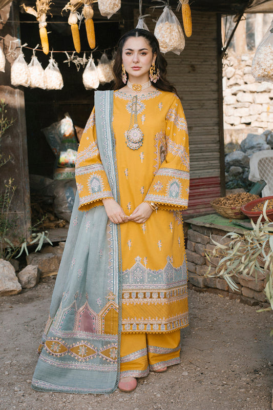 Qalamkar Marahil Embroidered Lawn Suits Unstitched 3 Piece SS-12 FEARIE