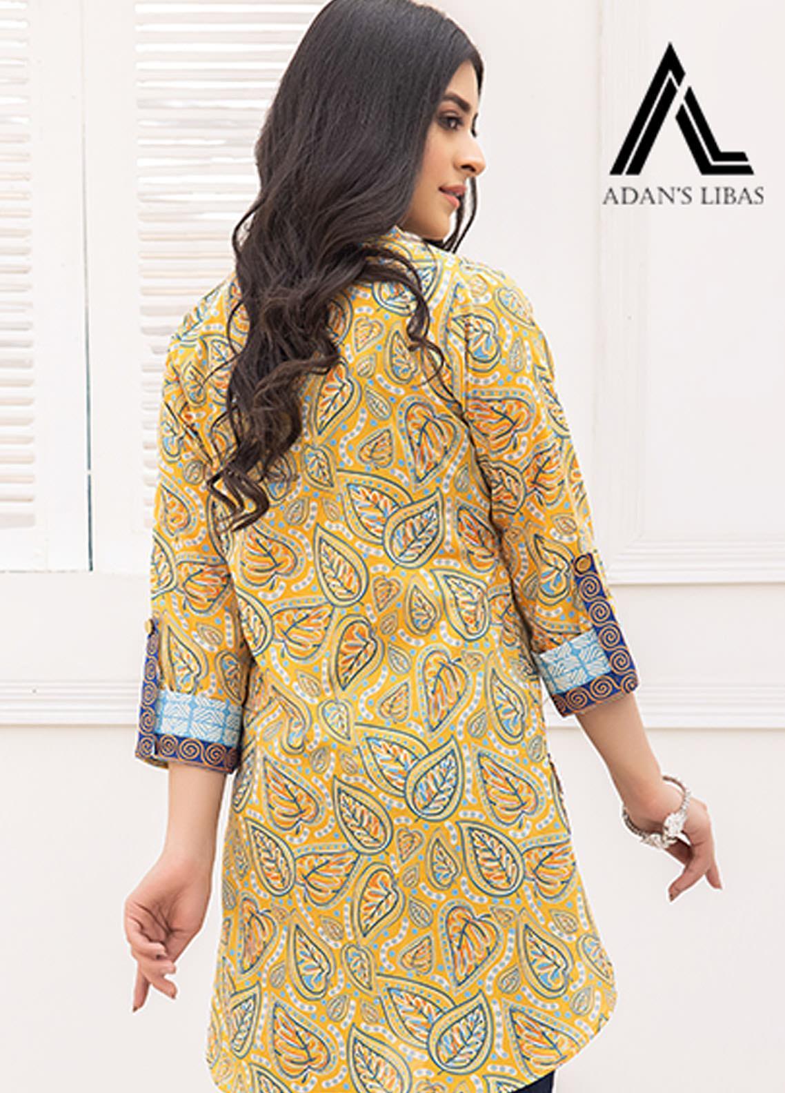 Retro by Adan's Libas Printed Lawn Stitched Kurtis ALRT D-12