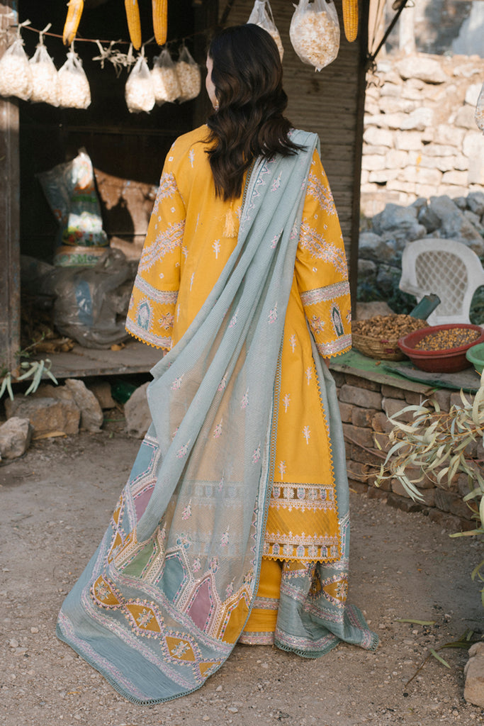 Qalamkar Marahil Embroidered Lawn Suits Unstitched 3 Piece SS-12 FEARIE