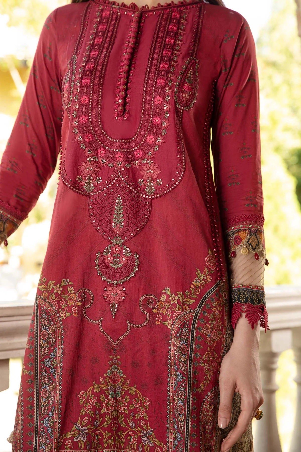 MPrints By Maria B Embroidered Lawn Suits Unstitched 3 Piece MPT-1712-B