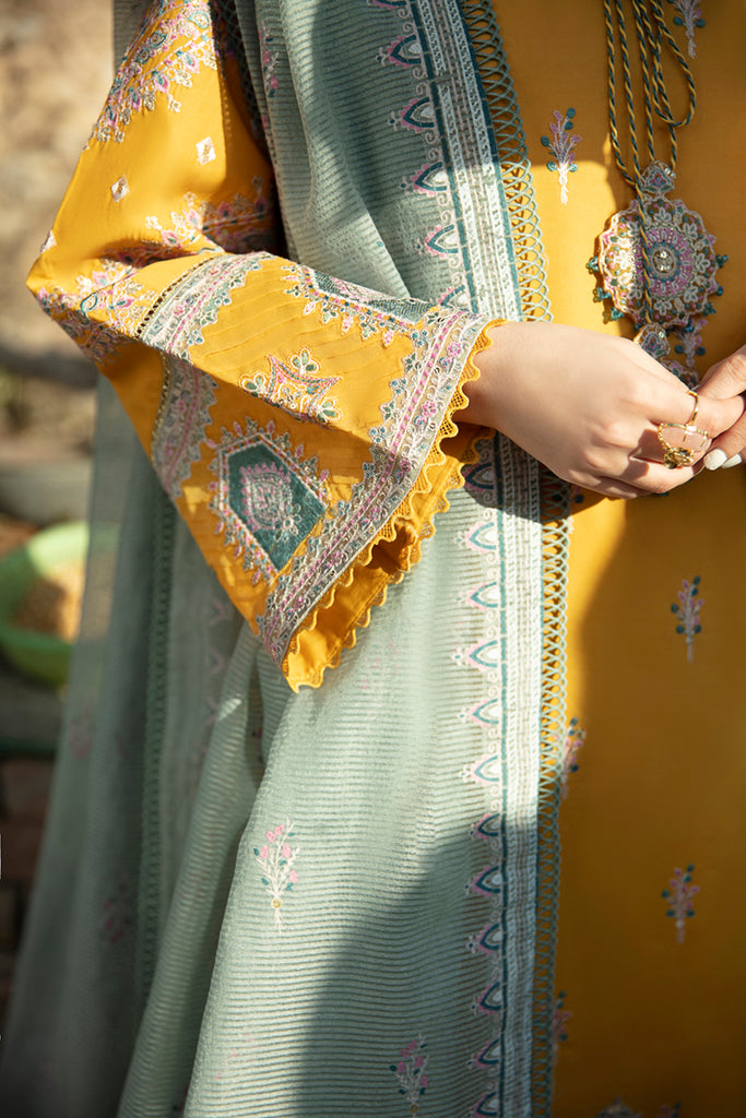 Qalamkar Marahil Embroidered Lawn Suits Unstitched 3 Piece SS-12 FEARIE