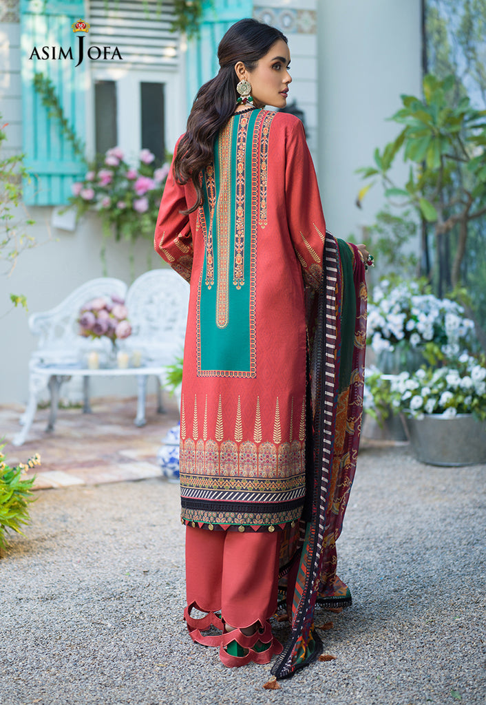 Rania By Asim Jofa Printed Lawn Suits Unstitched 3 Piece AJPR-12
