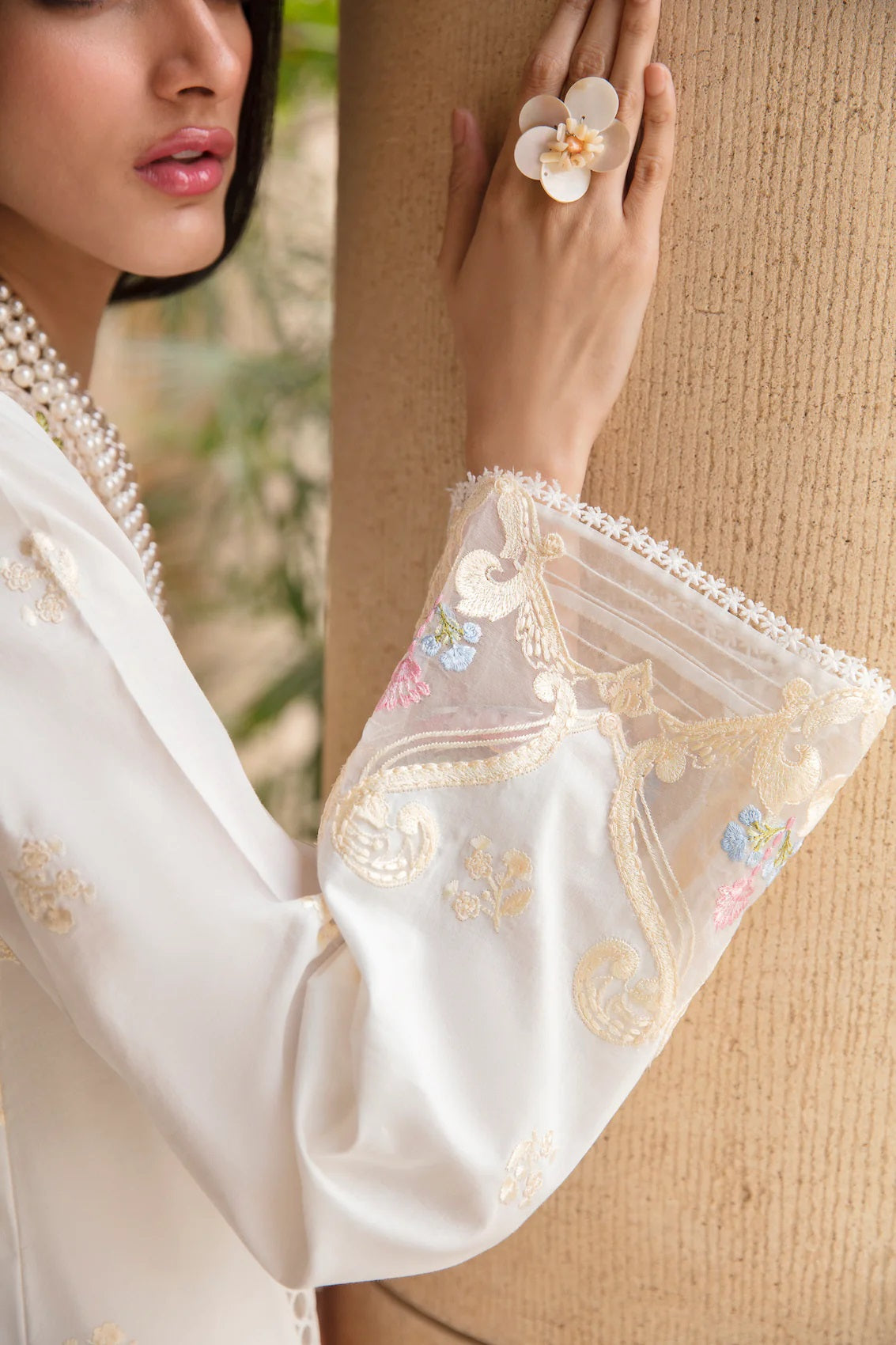 Sable Vogue Embroidered Lawn Suits Unstitched 3 Piece SL-12-23-V1 DHALIA - Luxury Collection