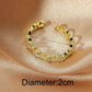 Zircon Decor Cuff Ring - HDJ 134