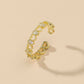Zircon Decor Cuff Ring - HDJ 134